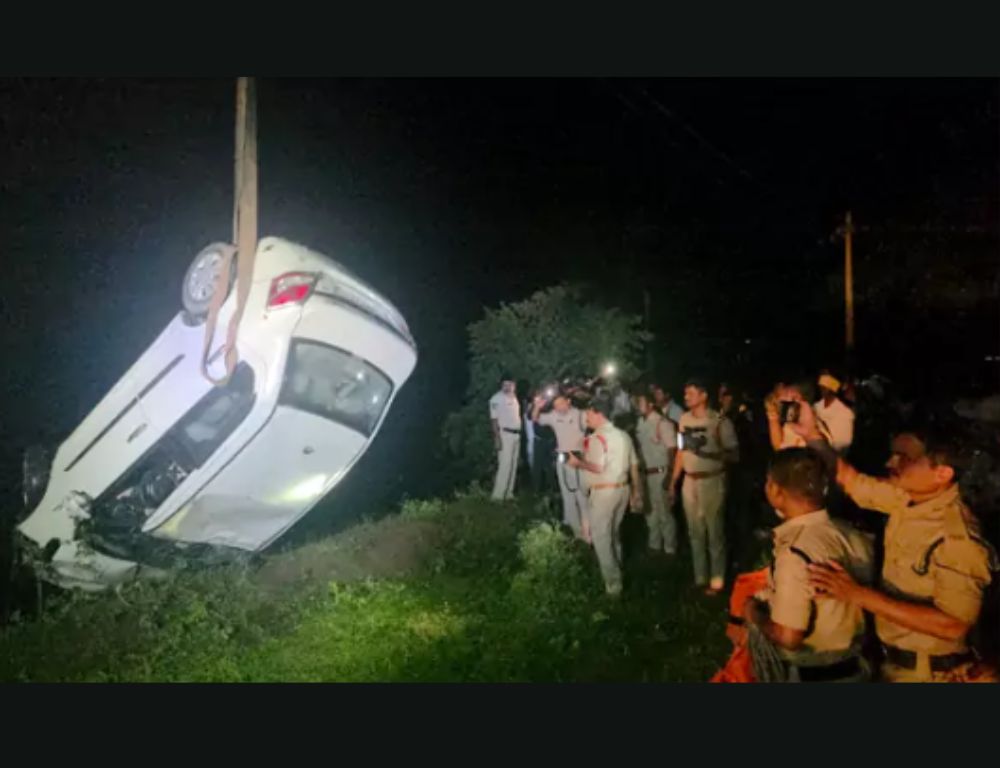 Four Family Members Die After Car Falls Into Well Near Siddipet