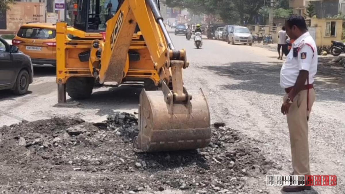 Bangalore’s Whitefield sees makeshift road fixes after viral jam
