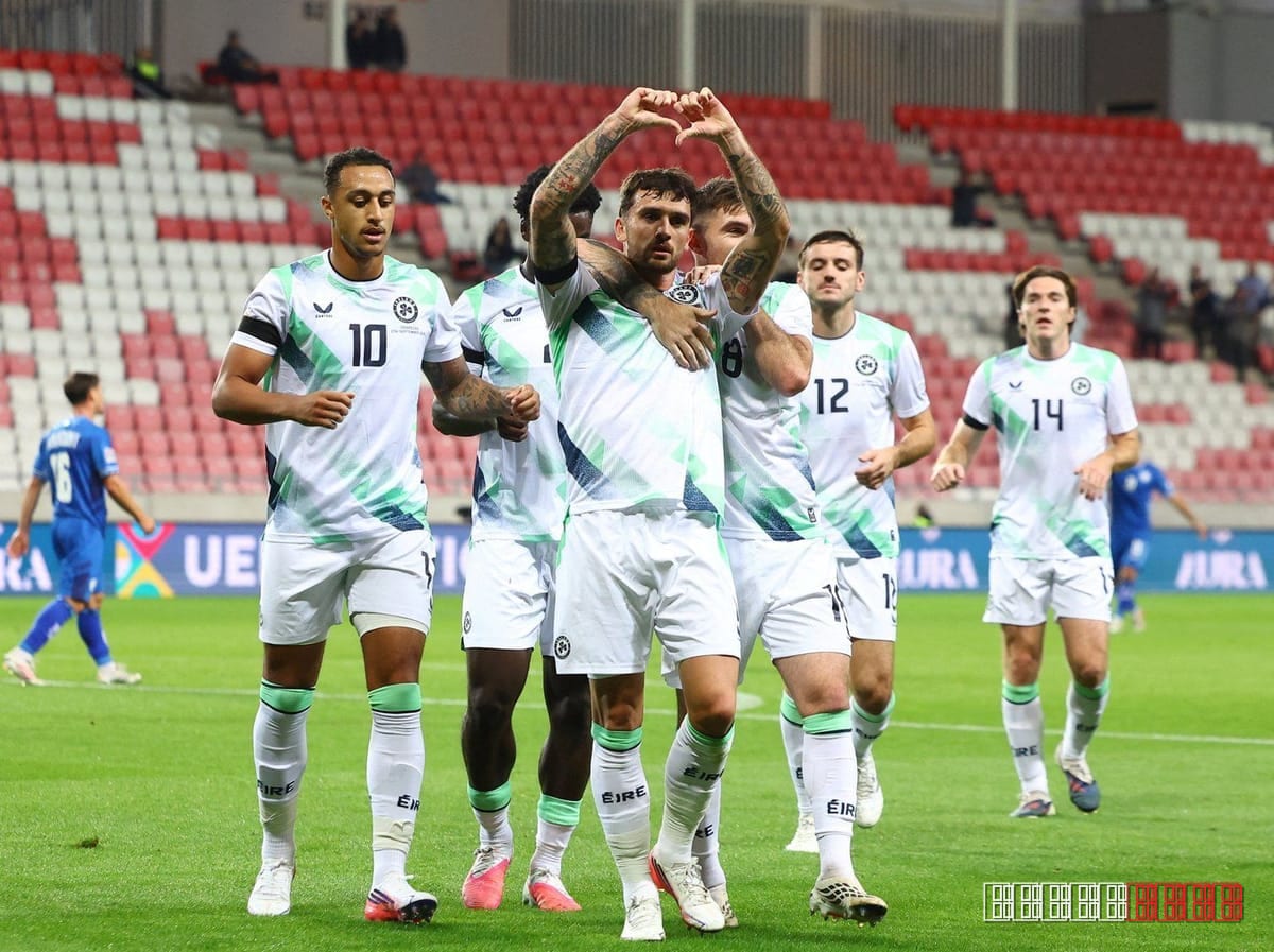 Black armbands mark Ireland's 3-0 win over Israel in Hungary