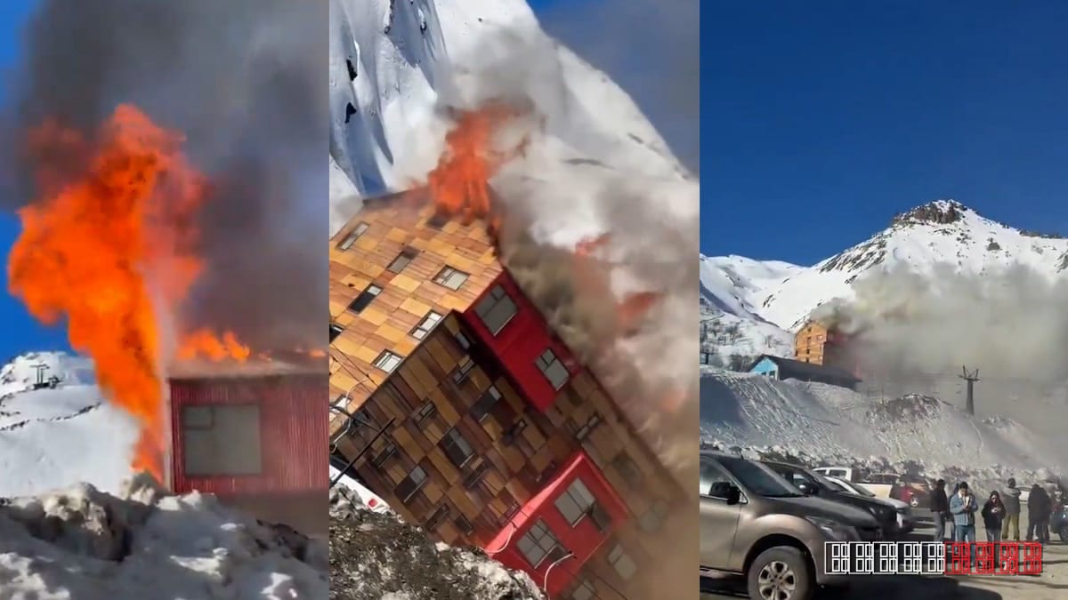 Blaze Engulfs Chilean Ski Resort in Nuble Region