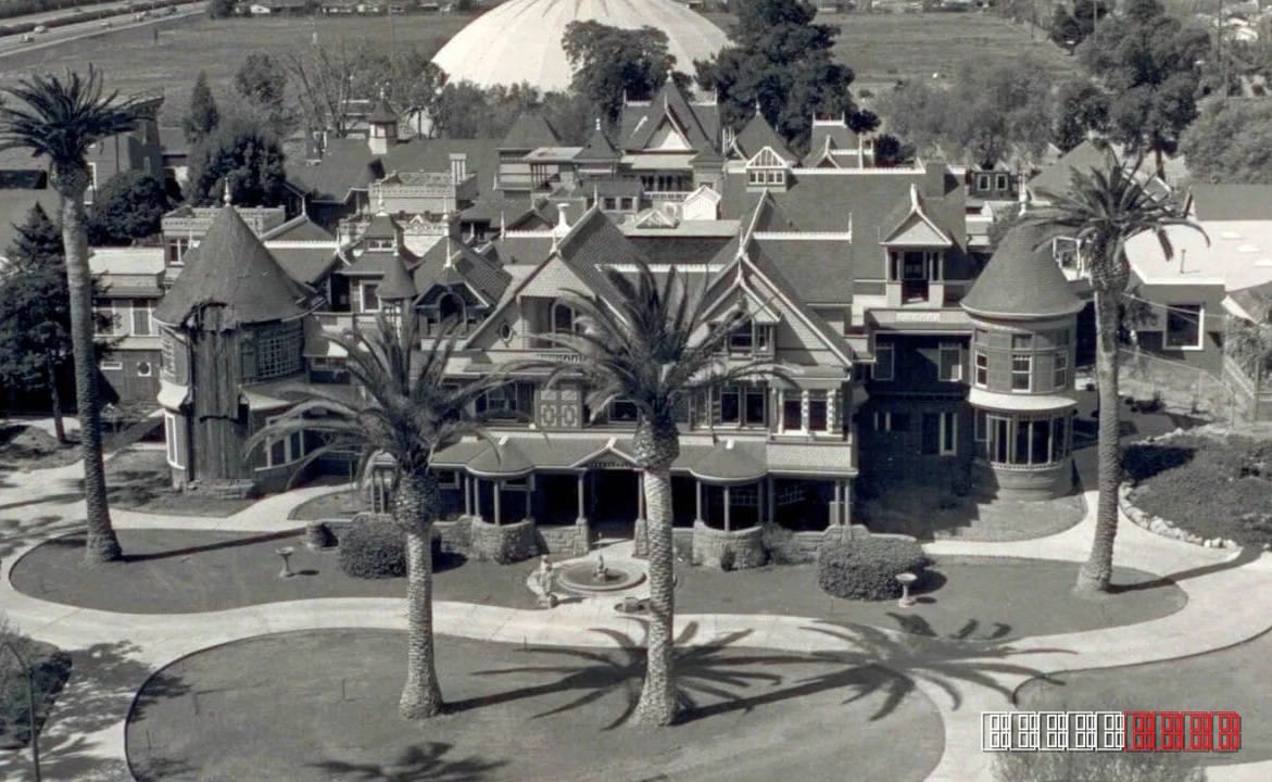 Construction at the Winchester Mystery House paused a century ago