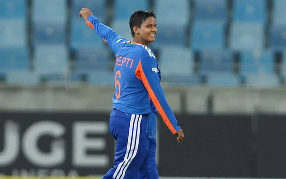 Deepti Sharma's 3‑for‑0 haul crowns her as Women's T20I leading wicket‑taker