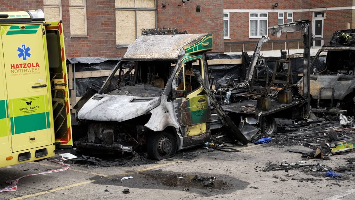 Four convicted after Golders Green fire destroys charity ambulances