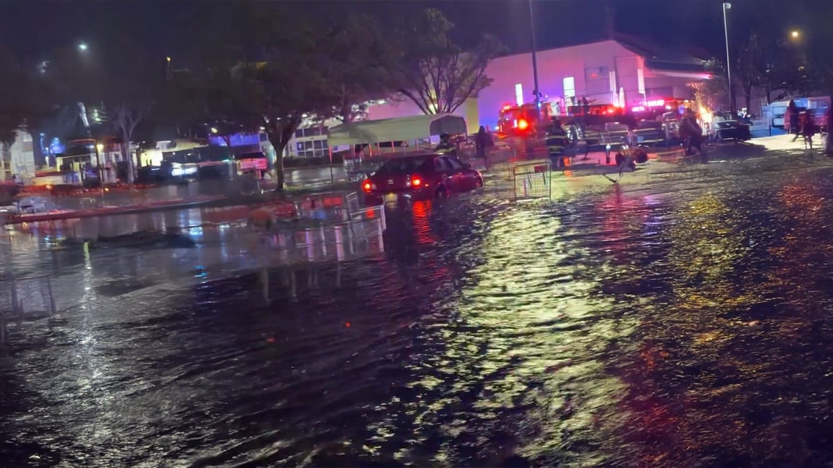 Heavy Downpour Triggers Flash Floods Across New York City Streets and Subway