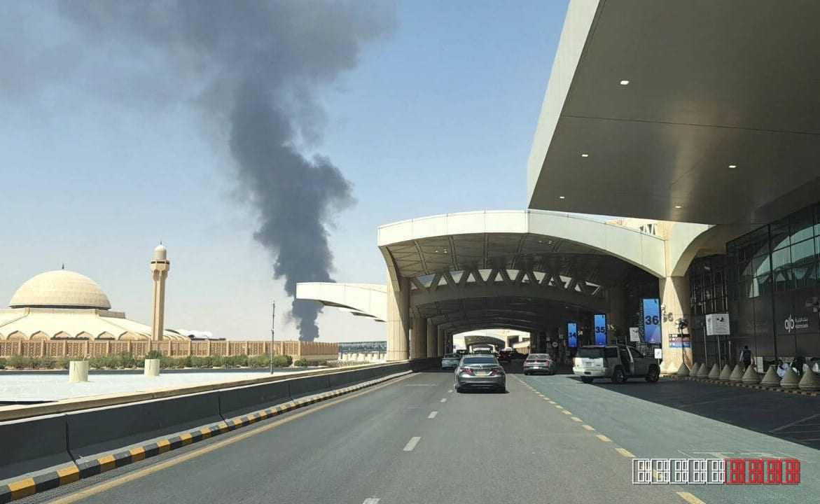 Houthi missile and drone barrage sparks chaos at Riyadh airport