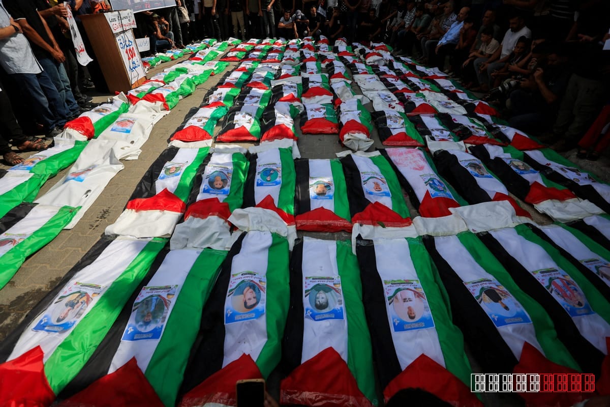 Hundreds Gather in Gaza for Mass Burial of 100 Rubble Victims