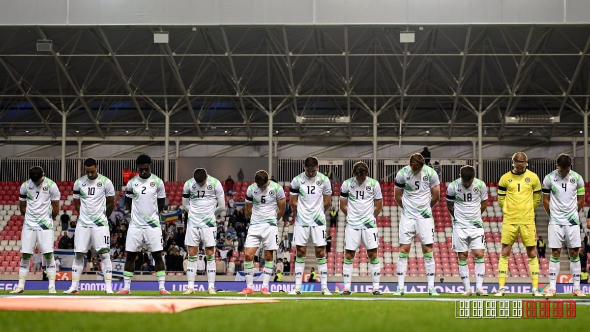 Ireland eschews handshakes, dons black armbands in dominant Nations League win over Israel