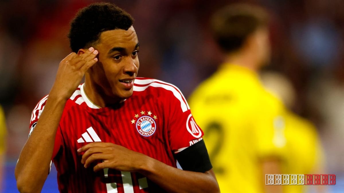Jamal Musiala finds the net for Bayern after seizure scare