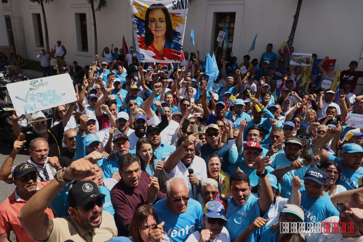 Mass rally pushes for Maria Corina Machado's return ahead of Venezuela vote
