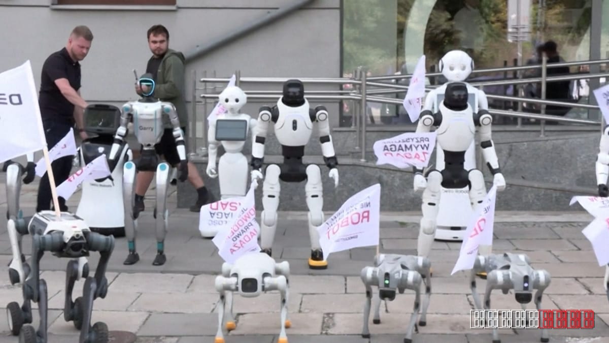 Polish robots rally against upcoming AI rules