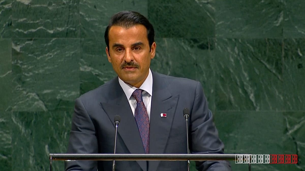 Qatar's Emir Condemns Israeli Military Actions in Neighboring States