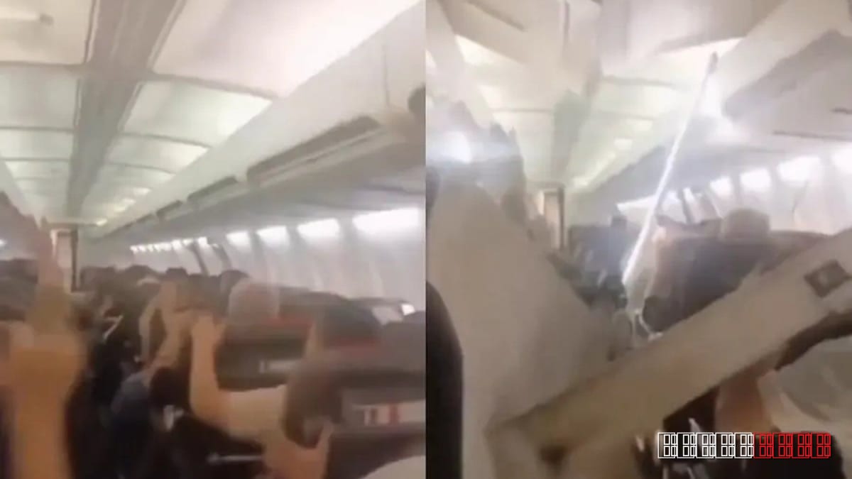 Sepehran Boeing 737’s cabin torn apart during emergency landing in Mashhad