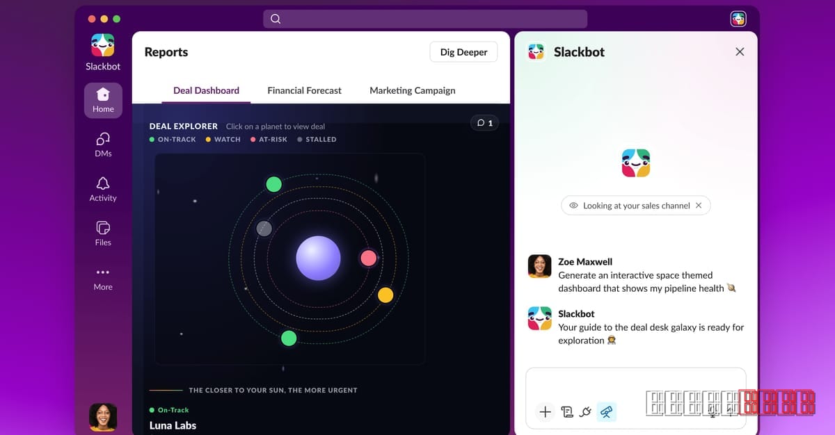 Slack rolls out AI‑powered “Surfaces” for interactive charts and dashboards within chats