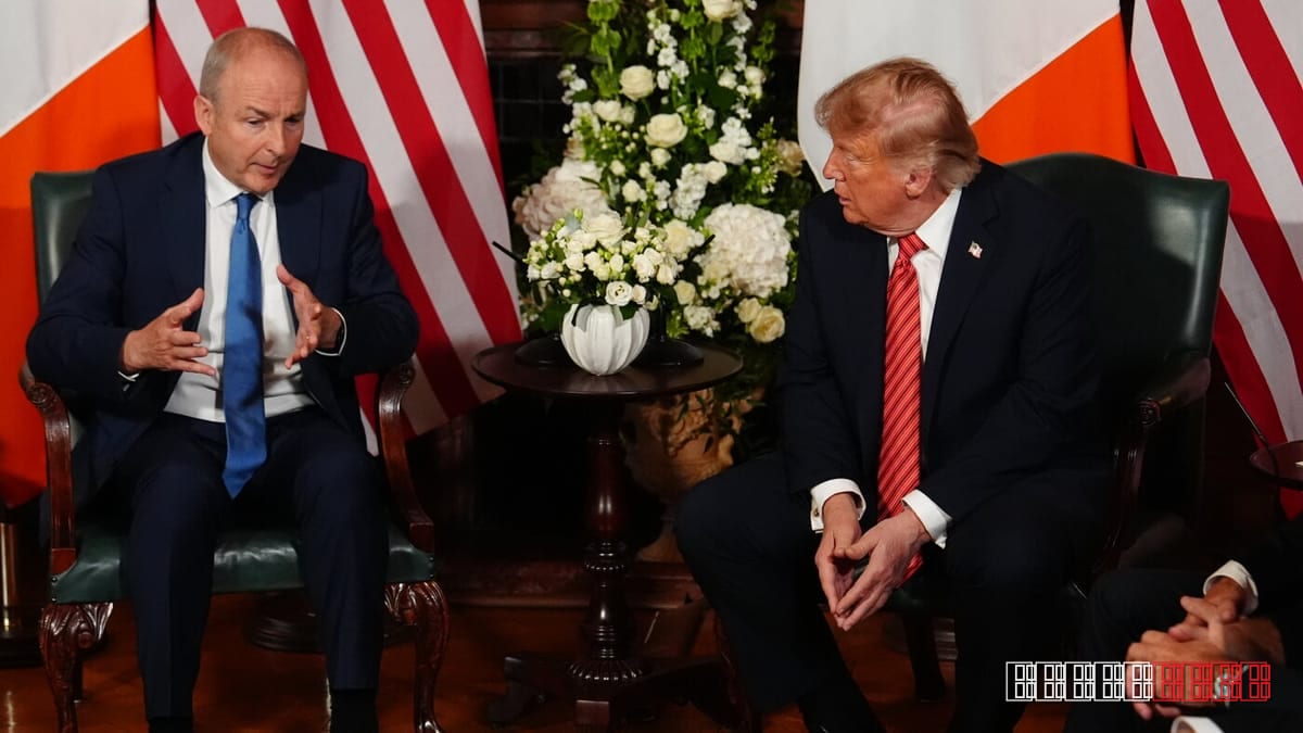 Trump says Irish reunification would be “fantastic” during Dublin talks
