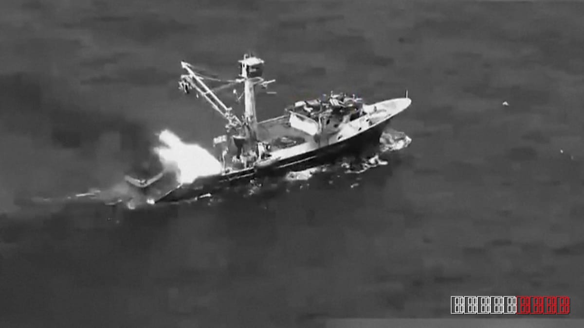 U.S. Navy Destroys Pacific Refueling Ship Tied to Ecuadorian Crime Ring