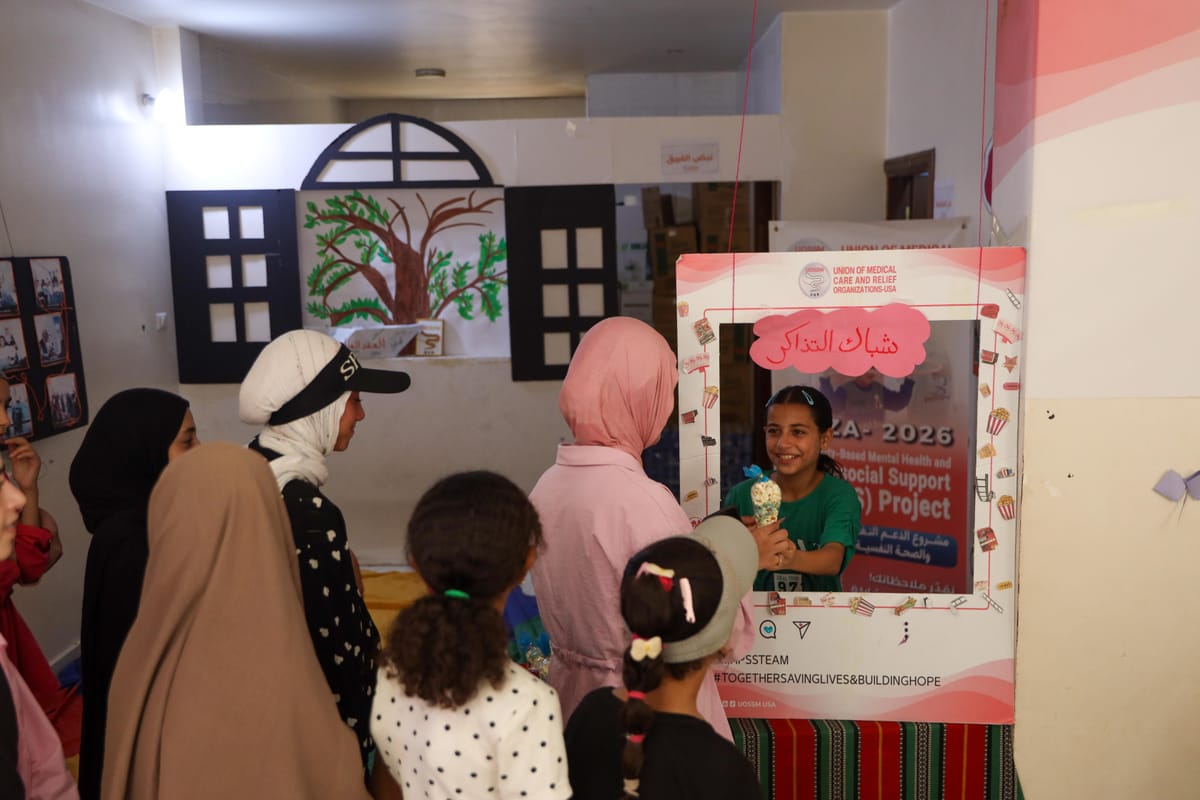 Weekly film screenings bring brief respite to displaced girls in Gaza